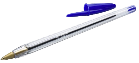 stylo bic bleu cristal